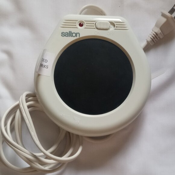 SALTON Electric Coffee Tea Cup Warmer White Model SMW-12 for Household Use Works - Picture 3 of 4